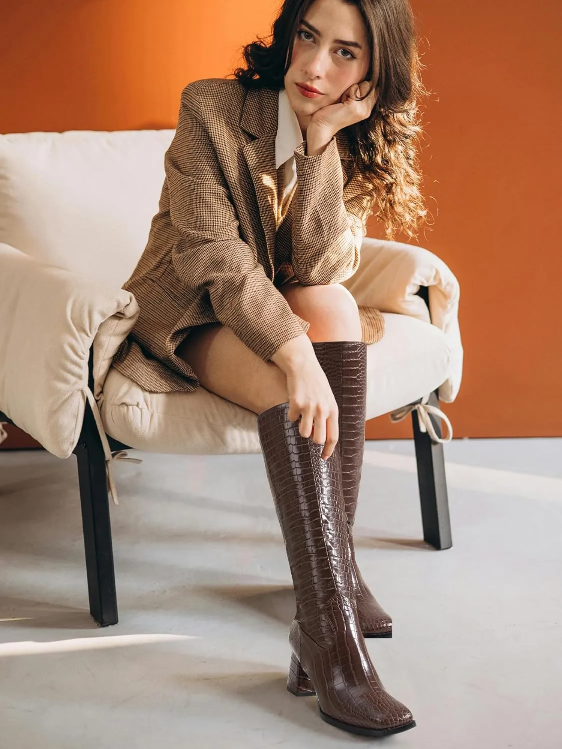 Women's Knee High Wide Calf Tall Fashion Long Boots - Stiletto Pointed Toe for Women