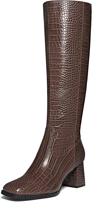 Women's Knee High Wide Calf Tall Fashion Long Boots - Stiletto Pointed Toe for Women