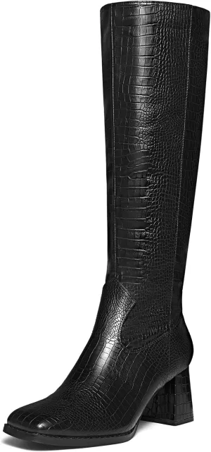 Women's Knee High Wide Calf Tall Fashion Long Boots - Stiletto Pointed Toe for Women
