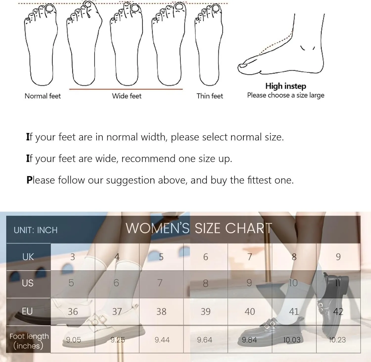 Women's Leather Platform Loafers with Ankle Strap Fastener,Comfortable Soft Casual Office Work Formal Shoes