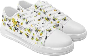 Women's Lightweight Canvas Slip on Shoes Tennis Walking Shoe Casual Retro Loafers SizeUS 6-13.5