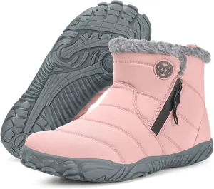 Womens Mens Barefoot Boots Shoes | Winter Snow Boots | Warm Ankle Booties | Zero Drop Sole | Wide Toe Box |