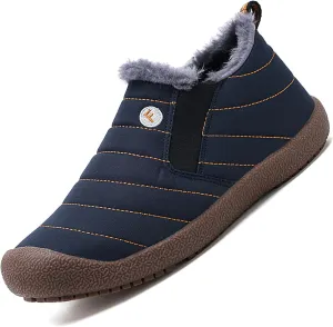 Womens Mens Fuzzy Slippers Lightweight Closed Back House Shoes Slip on for Indoor Outdoor Slip on Fashion Boat Shoes Casual Flat Lightweight Sneakers with Rubber Soles