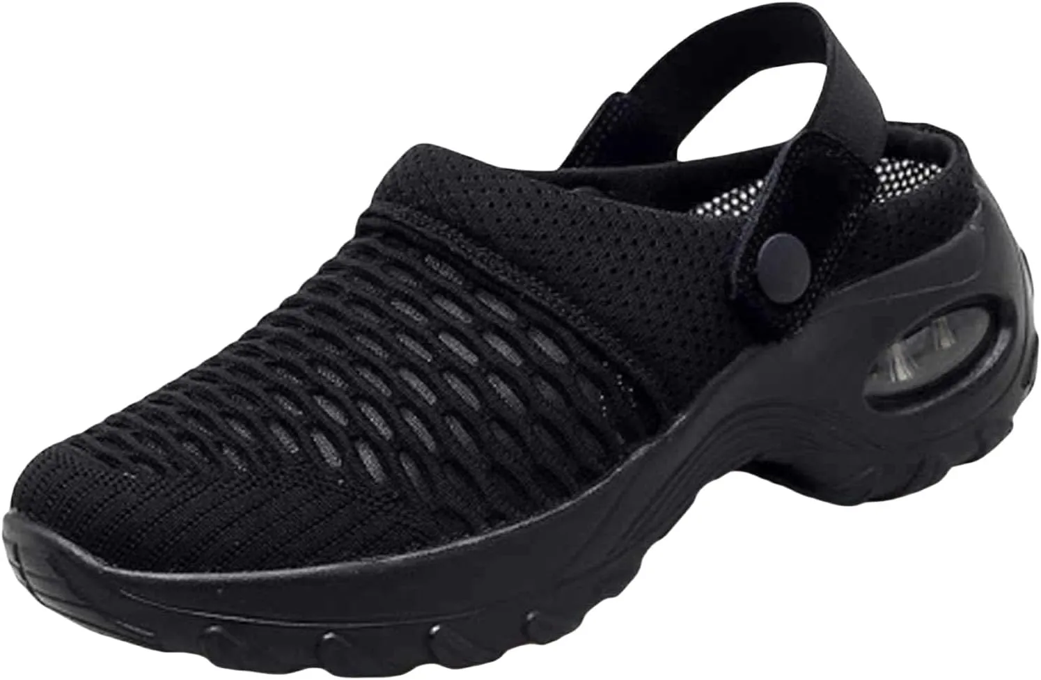 Women's Orthopedic Clogs with Air Cushion Summer Support Mesh Mules Sneaker Sandals Reduce Back and Knee Pressure Walking Shoes Lightweight Slippers Outdoor Walking Sandals