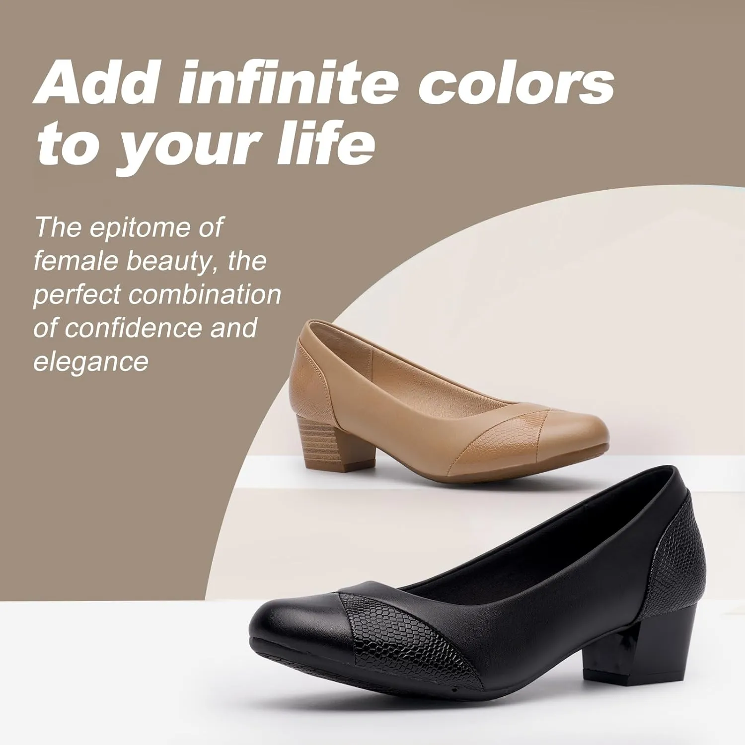 Women's Orthopedic Loafers Comfortable Low Heel Slip On Dress Shoes with Arch Support for All Day Comfort