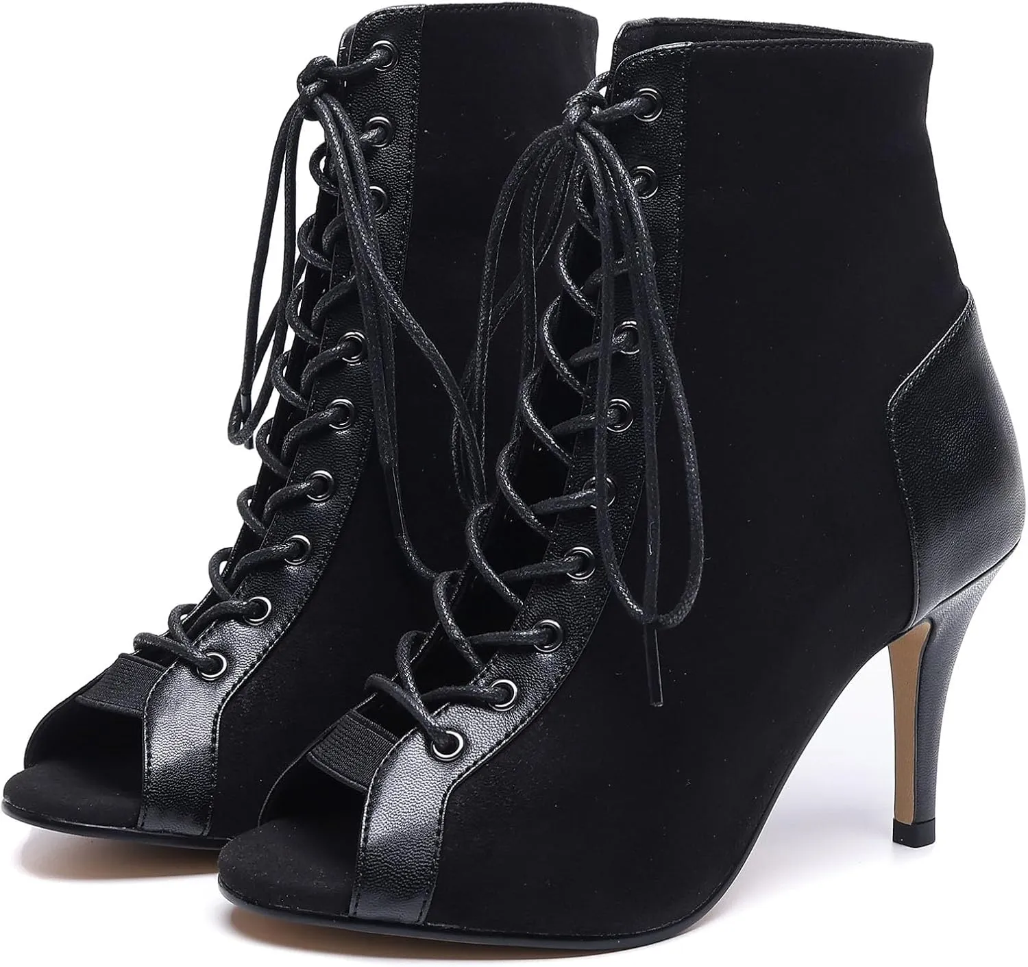Women's Peep Toe Dance Stilettos High Heels-Mother's Day Gift,Sandals Fashion Sexy Lace Up Ladies Dress Pumps Ankle Booties