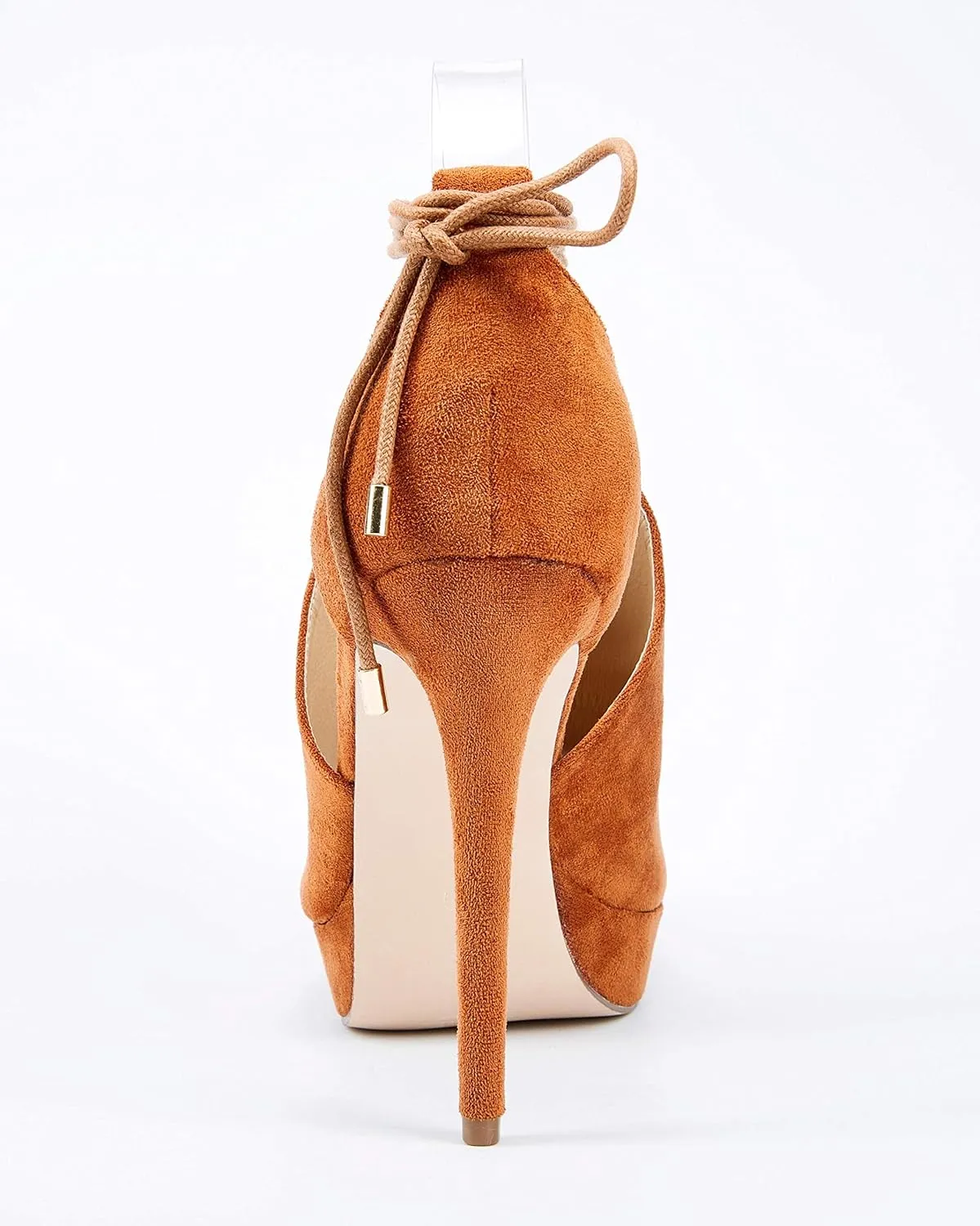 Womens Peep Toe Platform Heels Sexy Sandals Strappy Lace Up Tie Stilettos Dress Pumps Shoes