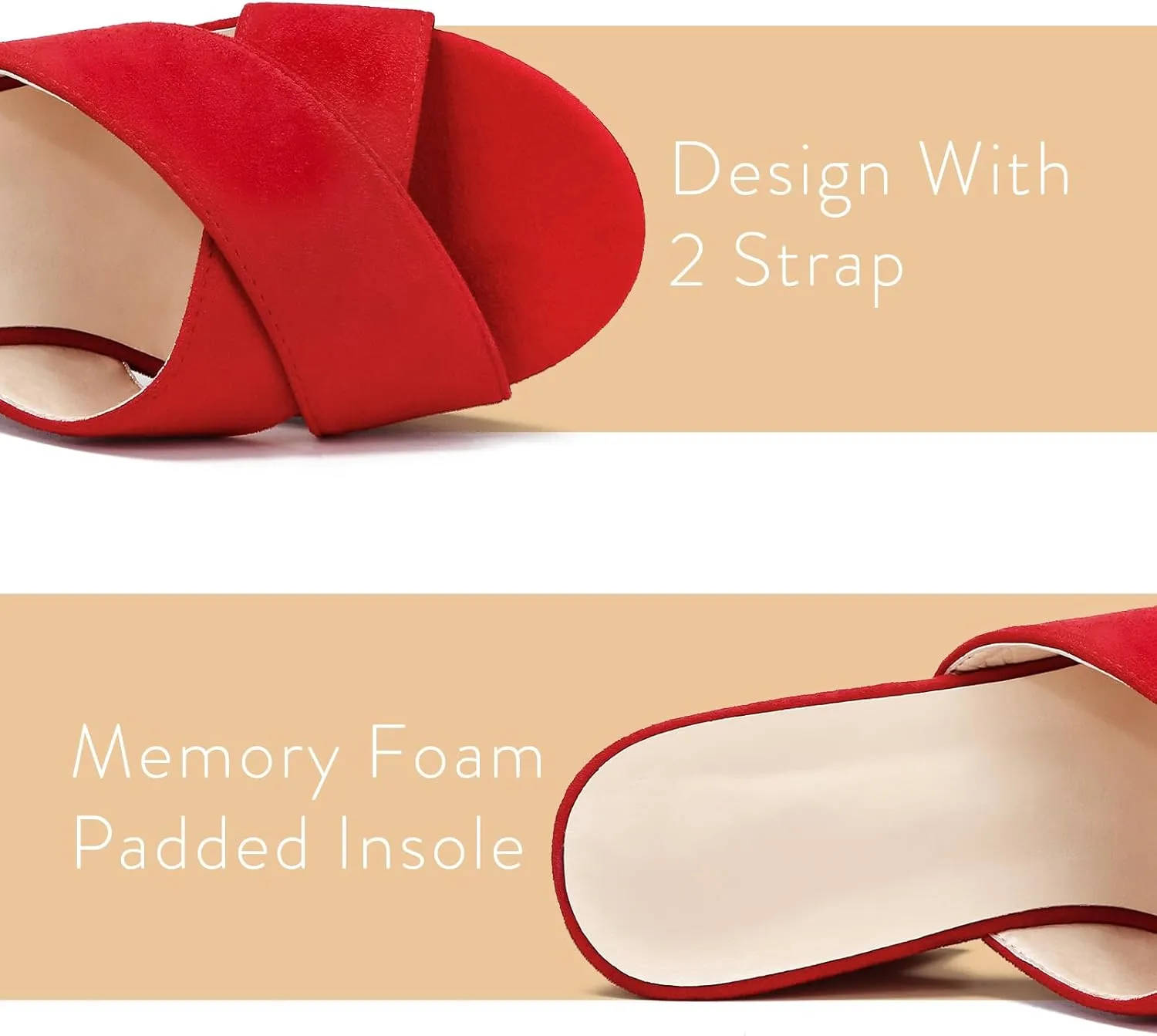 Women's Platform Sandals Wedges Heels Sandals Open Toe Slip On Platform Heels Mules Dressy Pumps