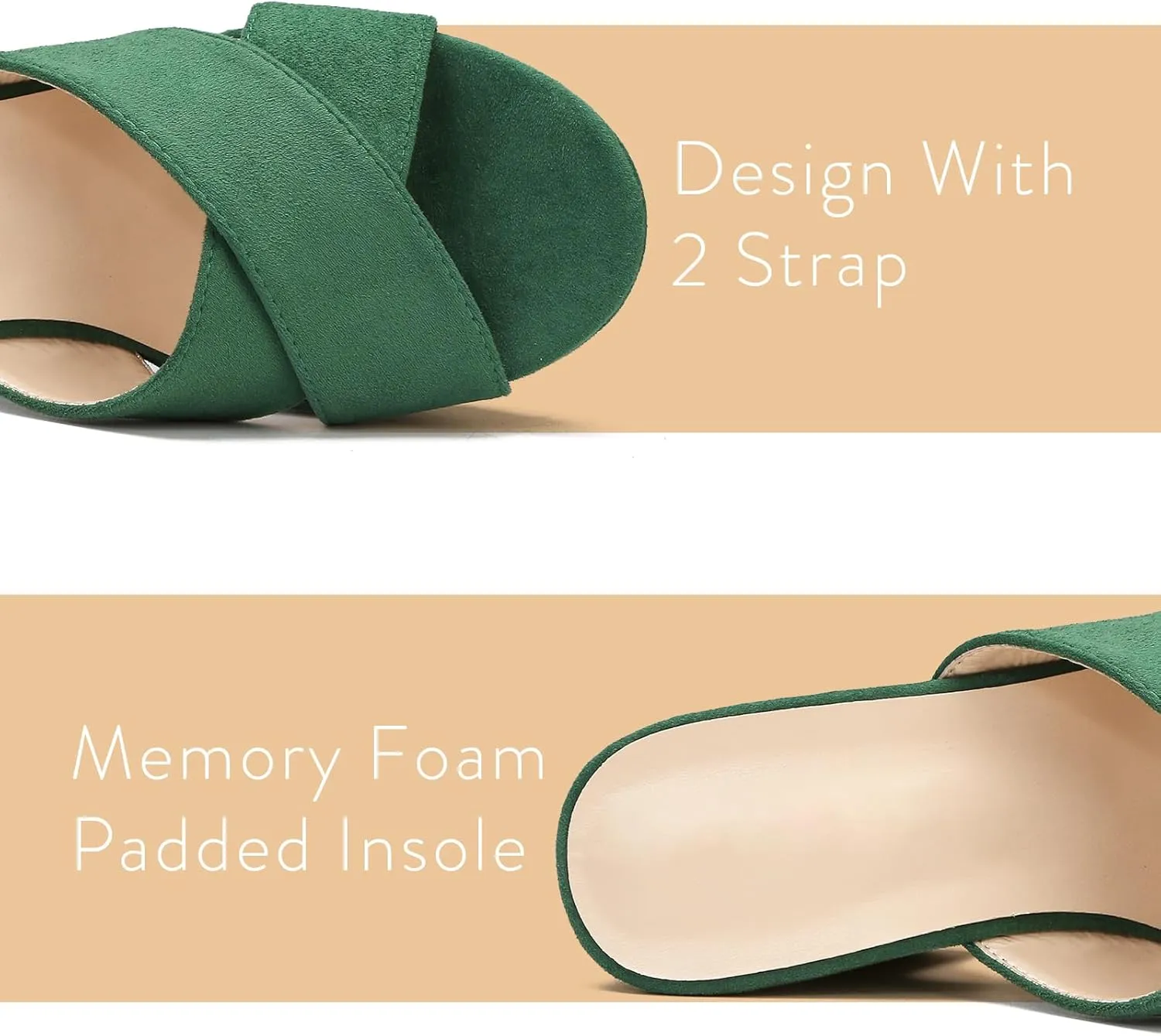Women's Platform Sandals Wedges Heels Sandals Open Toe Slip On Platform Heels Mules Dressy Pumps