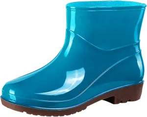 Womens Rain Boots Wide Mens Grounded Footwear Boots Ankle Booties Heels Non Slip Work Barefoot Shoes Mid Calf Rain Boots for Women,Waterproof Garden Knee High Boots