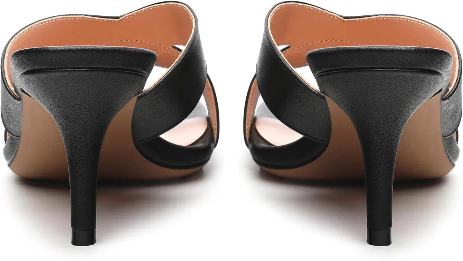 Womens Sandals Square Toe Kitten Heels Fashion Solid Matte Sandal 2.55 inch