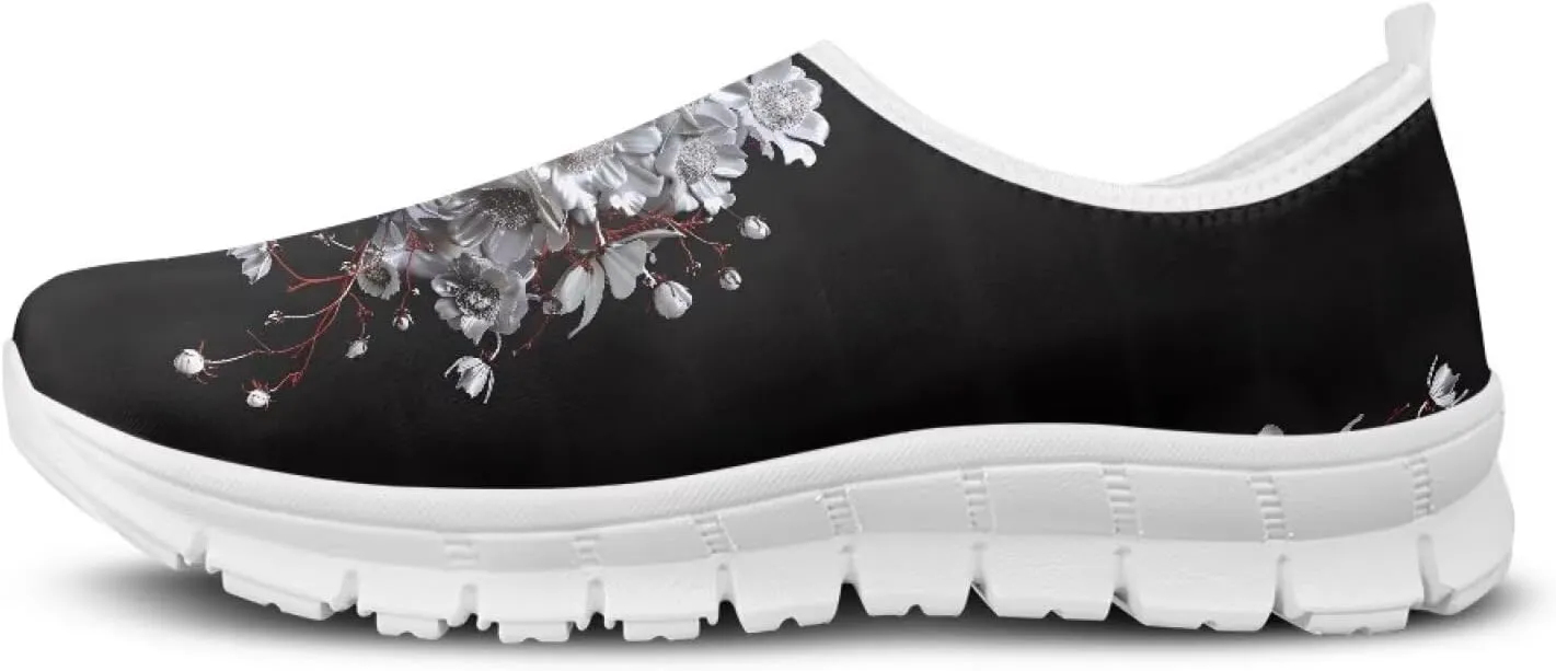 Womens Slip On Athletic Walking Shoes Lightweight Casual Mesh Comfortable Tennis Workout Sneakers