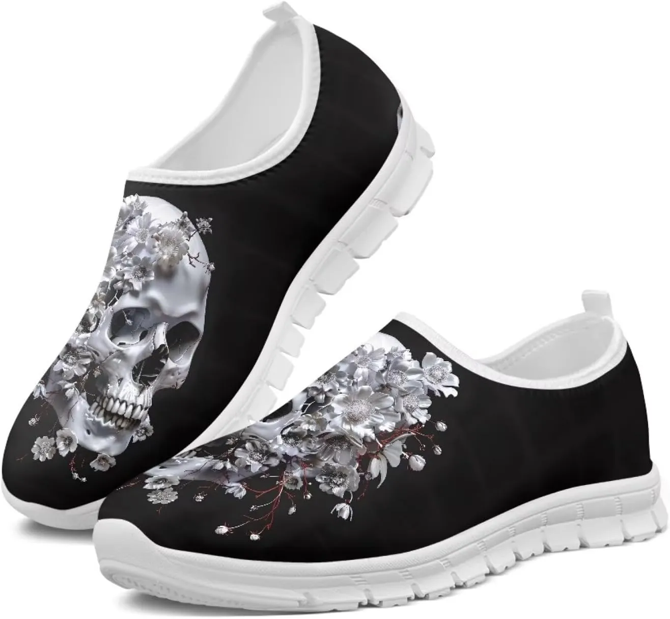 Womens Slip On Athletic Walking Shoes Lightweight Casual Mesh Comfortable Tennis Workout Sneakers