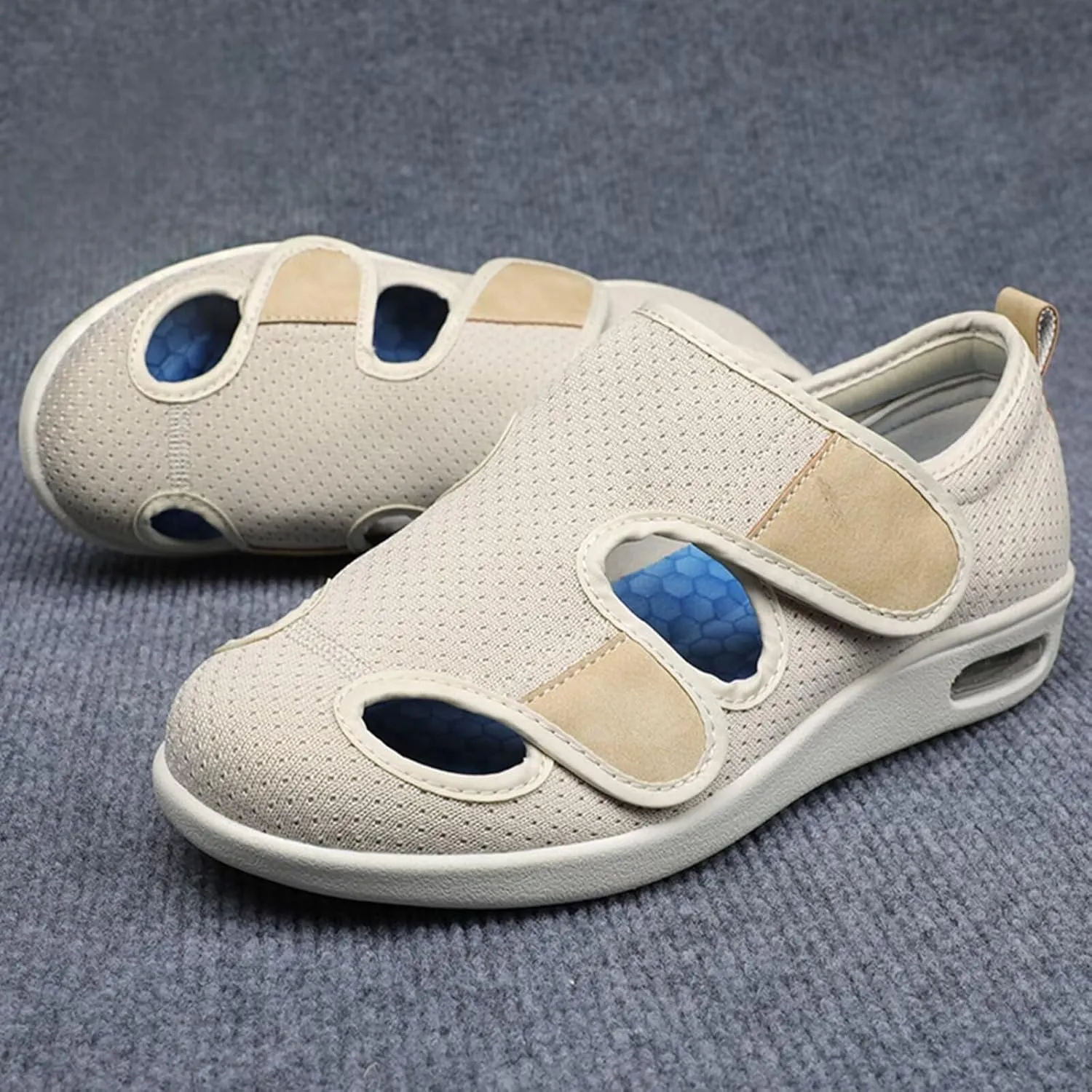 Womens Slippers Wide Diabetic Shoes Men's Slip-On Walking Shoes Height-Boosting Fashion Sneakers Orthotic Loafers for Plantar Fasciitis