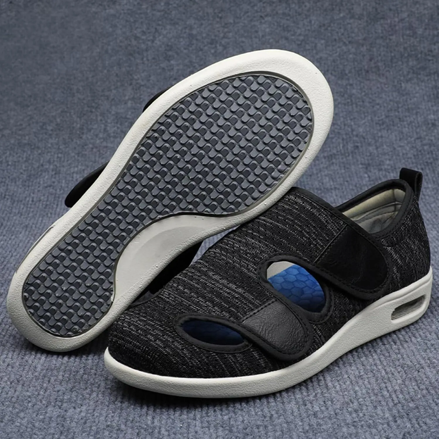 Womens Slippers Wide Diabetic Shoes Men's Slip-On Walking Shoes Height-Boosting Fashion Sneakers Orthotic Loafers for Plantar Fasciitis