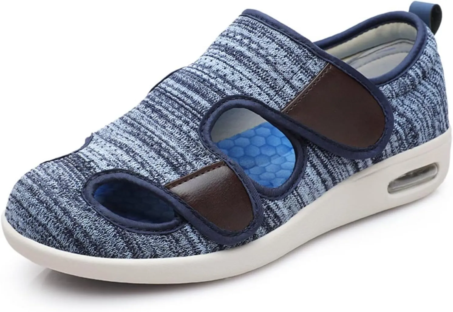 Womens Slippers Wide Diabetic Shoes Men's Slip-On Walking Shoes Height-Boosting Fashion Sneakers Orthotic Loafers for Plantar Fasciitis