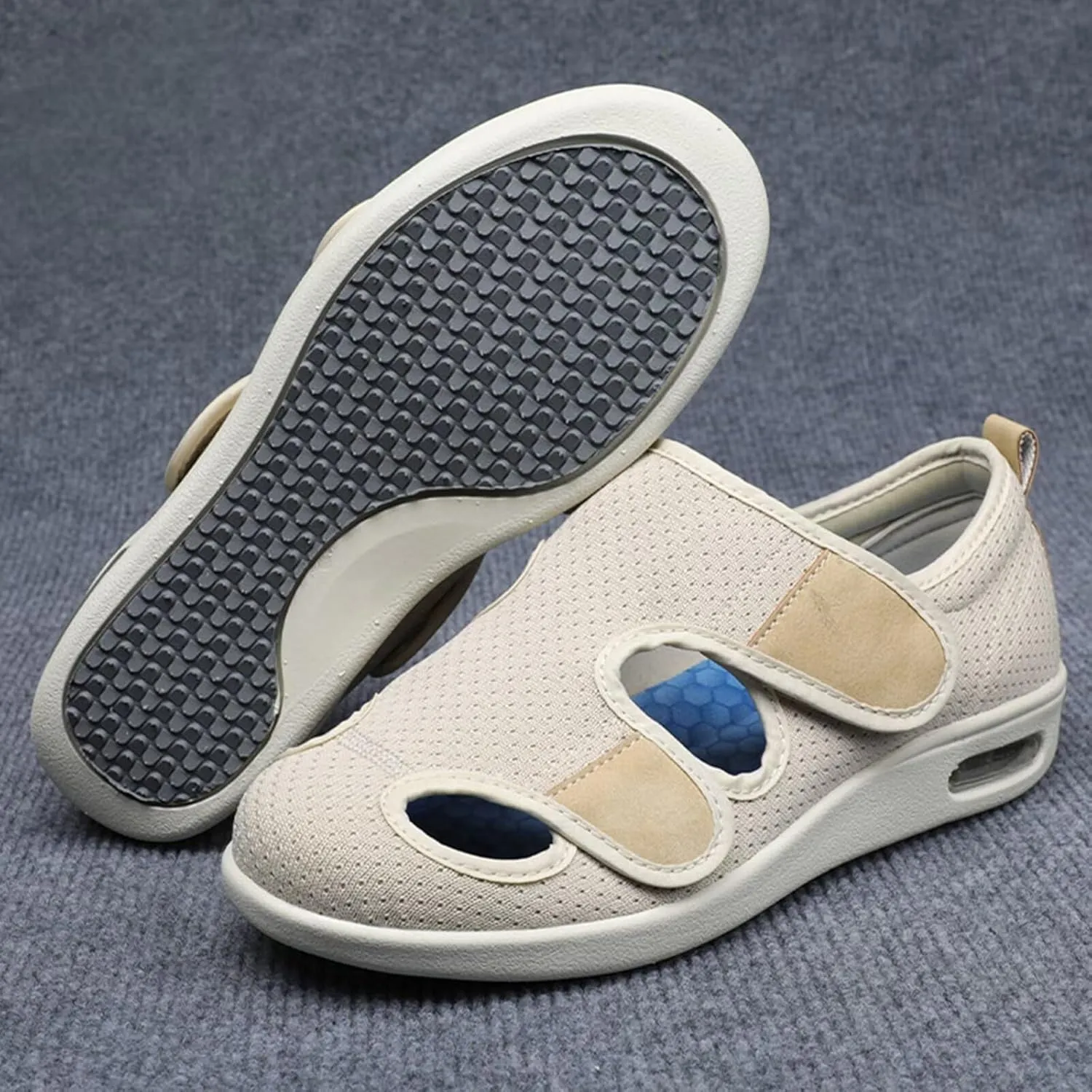 Womens Slippers Wide Diabetic Shoes Men's Slip-On Walking Shoes Height-Boosting Fashion Sneakers Orthotic Loafers for Plantar Fasciitis