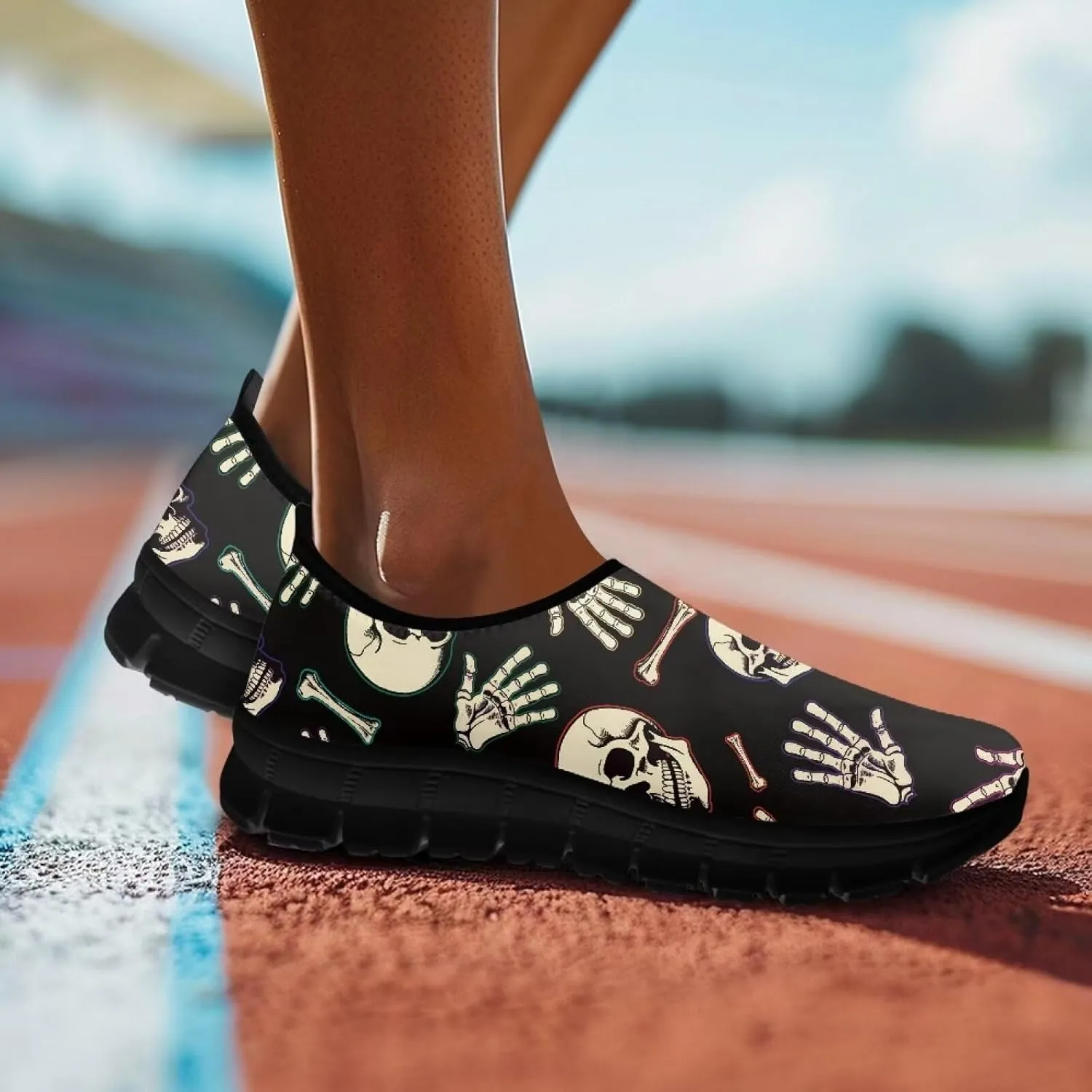 Women's Sneakers Casual Low Top Running Sneaker Flat Breathable Loafers Comfortable Slip On Holiday Shoes for Womens