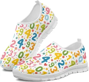 Women's Sneakers Casual Low Top Running Sneaker Flat Loafers Breathable Comfortable Slip On Holiday Shoes for Womens