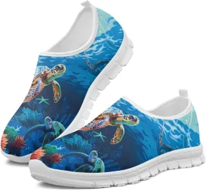 Women's Sneakers Casual Low Top Running Sneaker Flat Loafers Breathable Comfortable Slip On Holiday Shoes for Womens