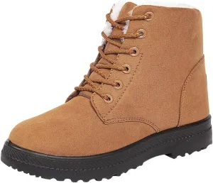 Womens Snow Boots Size Heel Women's Boots Breathable Fashion Round Head Chunky Heel Women's on Snow Boots for Women