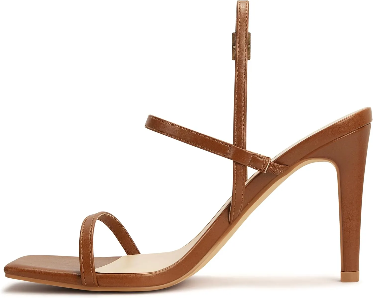 Women's Strappy High Heeled Sandals Open Toe Ankle Strap heels Comfy Weddings Shoes