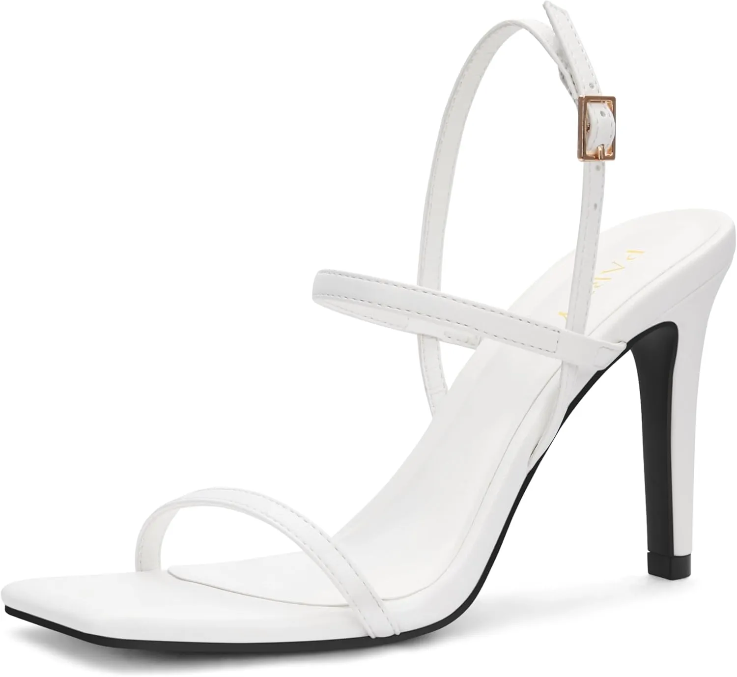 Women's Strappy High Heeled Sandals Open Toe Ankle Strap heels Comfy Weddings Shoes