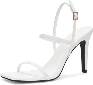Women's Strappy High Heeled Sandals Open Toe Ankle Strap heels Comfy Weddings Shoes