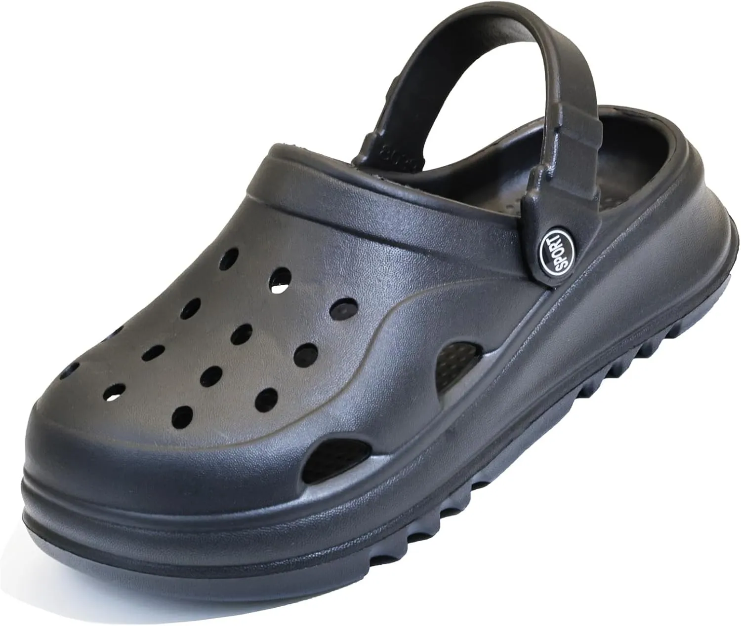 Women's Thick Sole Platform Clogs, Ultra Lightweight Garden Shoes for Girls, Summer Sandals Slip Resilient Arch Support Comfy Waterproof Casual Slip-on Foot Massage Pellets Slides Outdoor Beach Slippers Closed Toe Mules