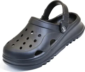 Women's Thick Sole Platform Clogs, Ultra Lightweight Garden Shoes for Girls, Summer Sandals Slip Resilient Arch Support Comfy Waterproof Casual Slip-on Foot Massage Pellets Slides Outdoor Beach Slippers Closed Toe Mules