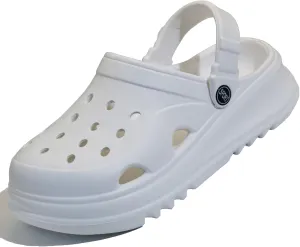 Women's Thick Sole Platform Clogs, Ultra Lightweight Garden Shoes for Girls, Summer Sandals Slip Resilient Arch Support Comfy Waterproof Casual Slip-on Foot Massage Pellets Slides Outdoor Beach Slippers Closed Toe Mules