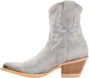 Women's Western Cowboy Ankle Boots Short Cowgirl Boots with Classic Embroidered Slip On Pointed Toe Chunky Country Booties