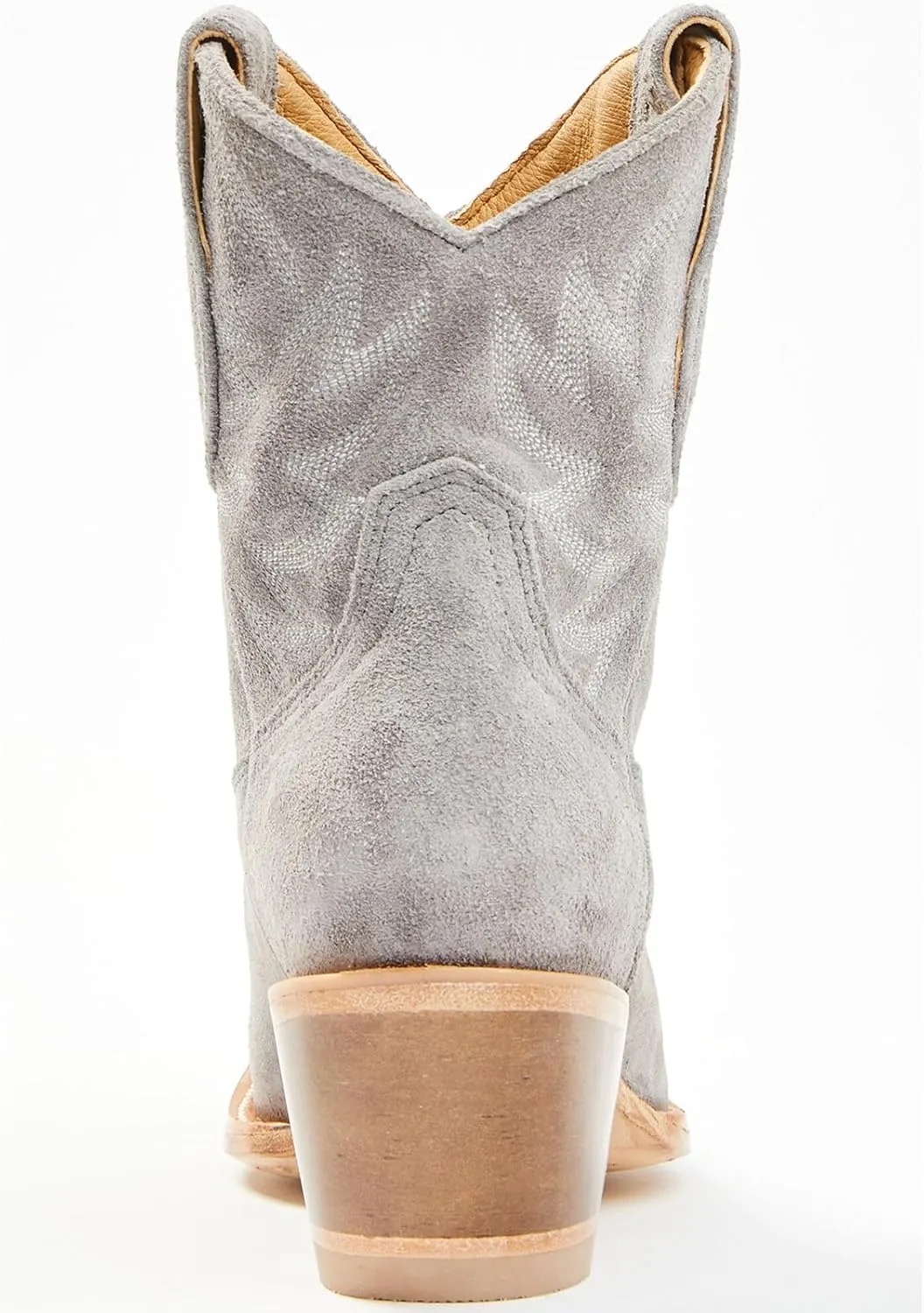 Women's Western Cowboy Ankle Boots Short Cowgirl Boots with Classic Embroidered Slip On Pointed Toe Chunky Country Booties