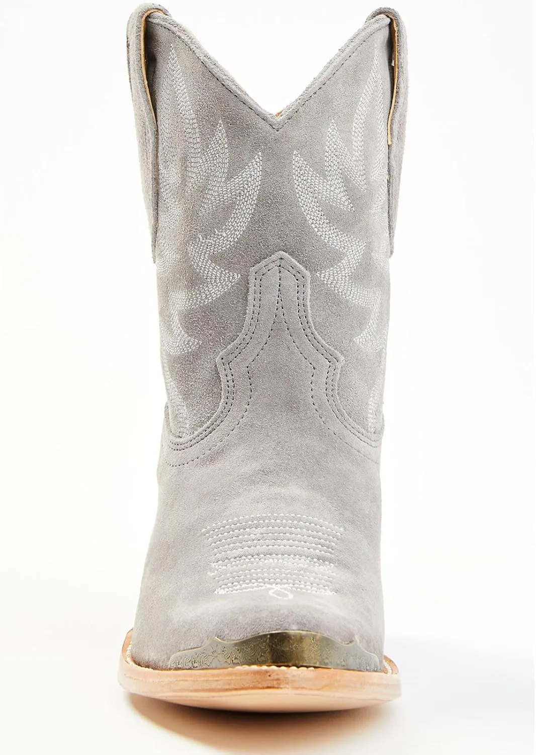 Women's Western Cowboy Ankle Boots Short Cowgirl Boots with Classic Embroidered Slip On Pointed Toe Chunky Country Booties