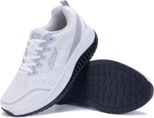 Womens Wide Walking Shoes with Arch Support Plantar Fasciitis Wide Width Sneakers Comfortable Tennis Orthotic Shoe for Foot Heel Pain Relief US 6.5-11