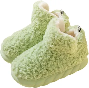 Womens Winter Boots, Soft Memory Foam Fuzzy House Ankle Platform Women Boots
