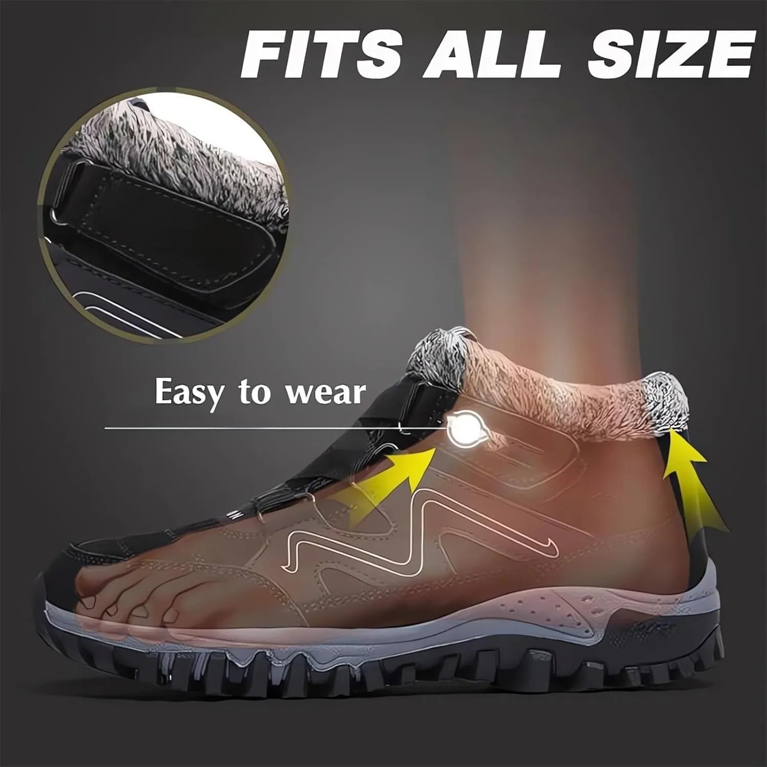 Women's Winter Boots Thermal Work Boots for Women, Unisex Waterproof Snow Shoes Non-Slip, Warm Comfy Booties Fashion Sneakers Walking Shoe