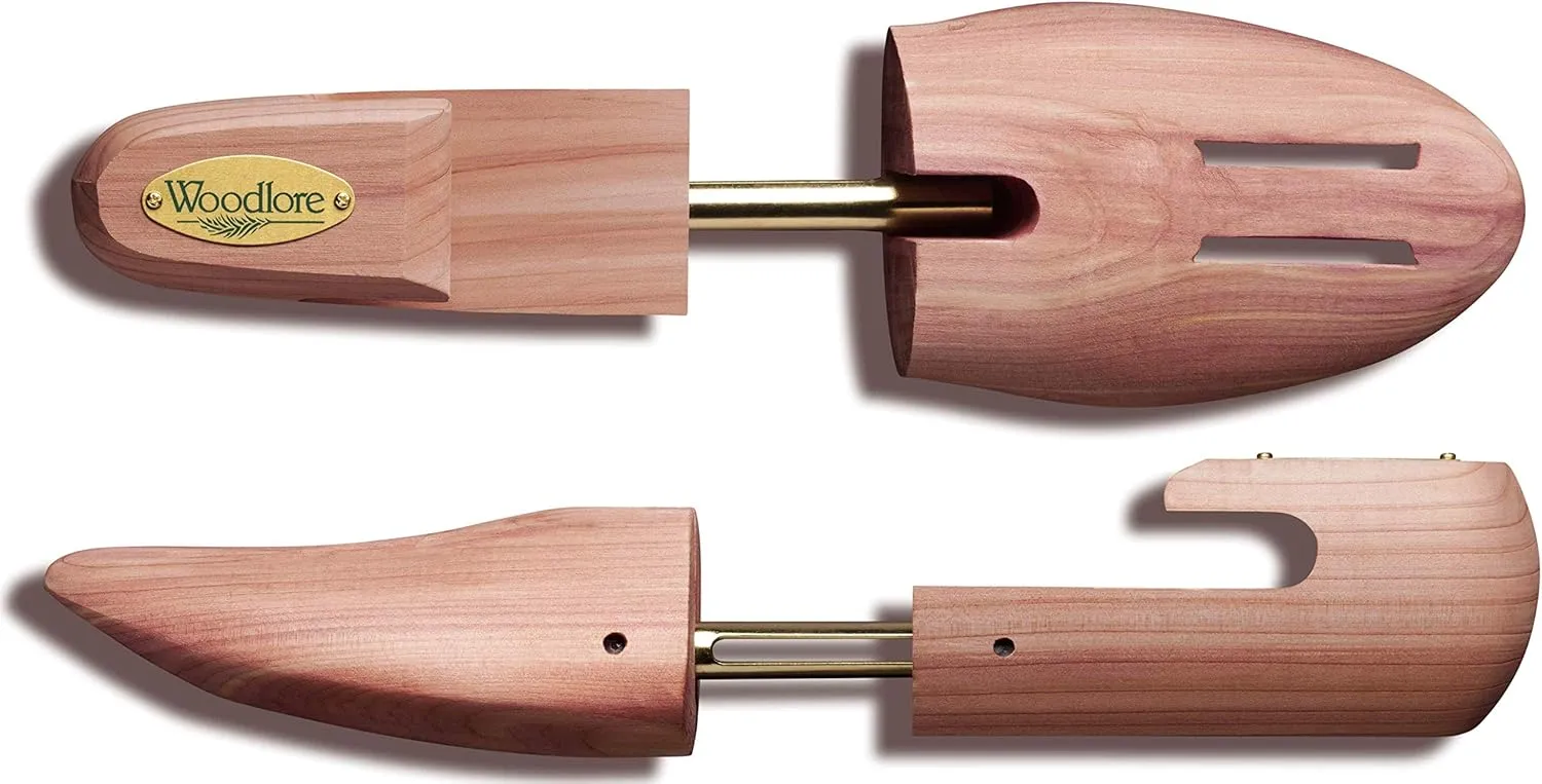 Woodlore Men's Cedar Shoe Tree 3-Pack (for 3 pairs of shoes) - Made in USA – Full Toe Style