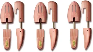 Woodlore Men's Cedar Shoe Tree 3-Pack (for 3 pairs of shoes) - Made in USA – Full Toe Style