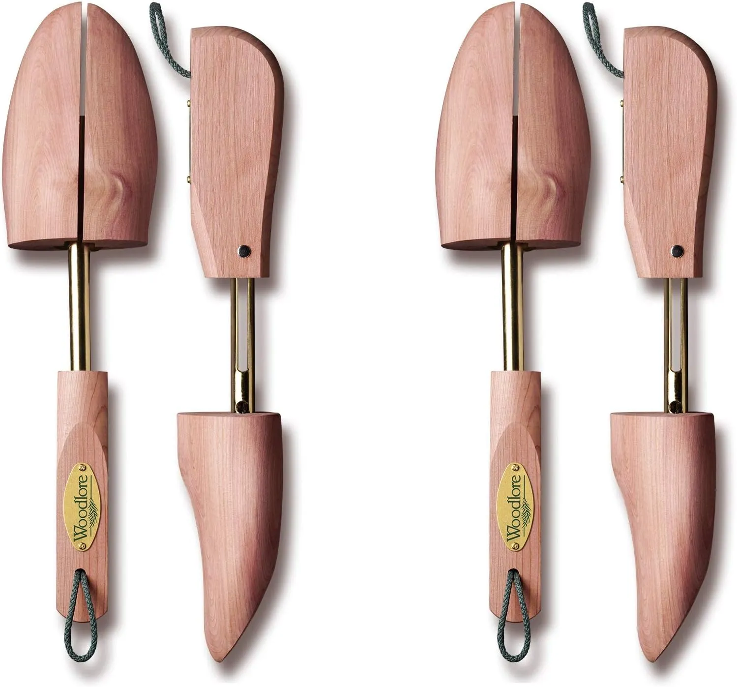 Woodlore Women’s Shoe Trees Adjustable 2-Pack (For 2 pair of Shoes), Aromatic Cedar Wood, USA Made