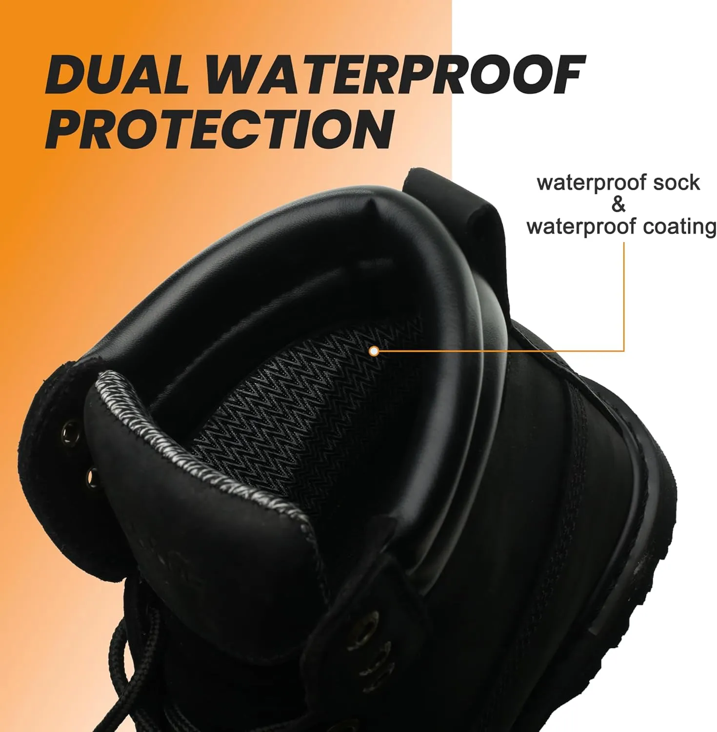 Work Boots for Men Waterproof Soft Toe Non Slip Comfortable Workboots