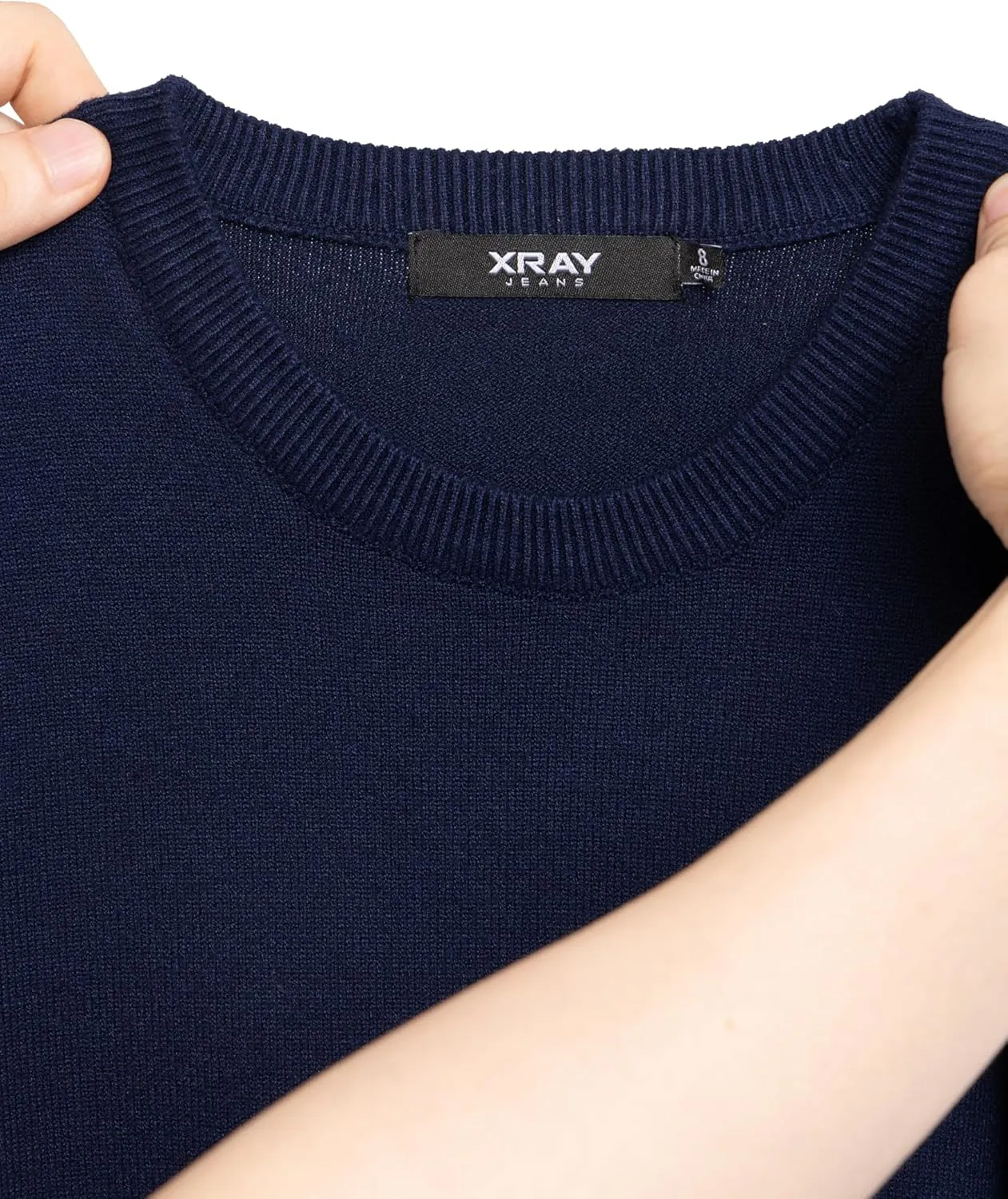 X RAY Boys Crewneck Sweater (XS - XXL), School Uniform Big Boys' & Little Kids Youth Crew Neck Long Sleeve Pullover