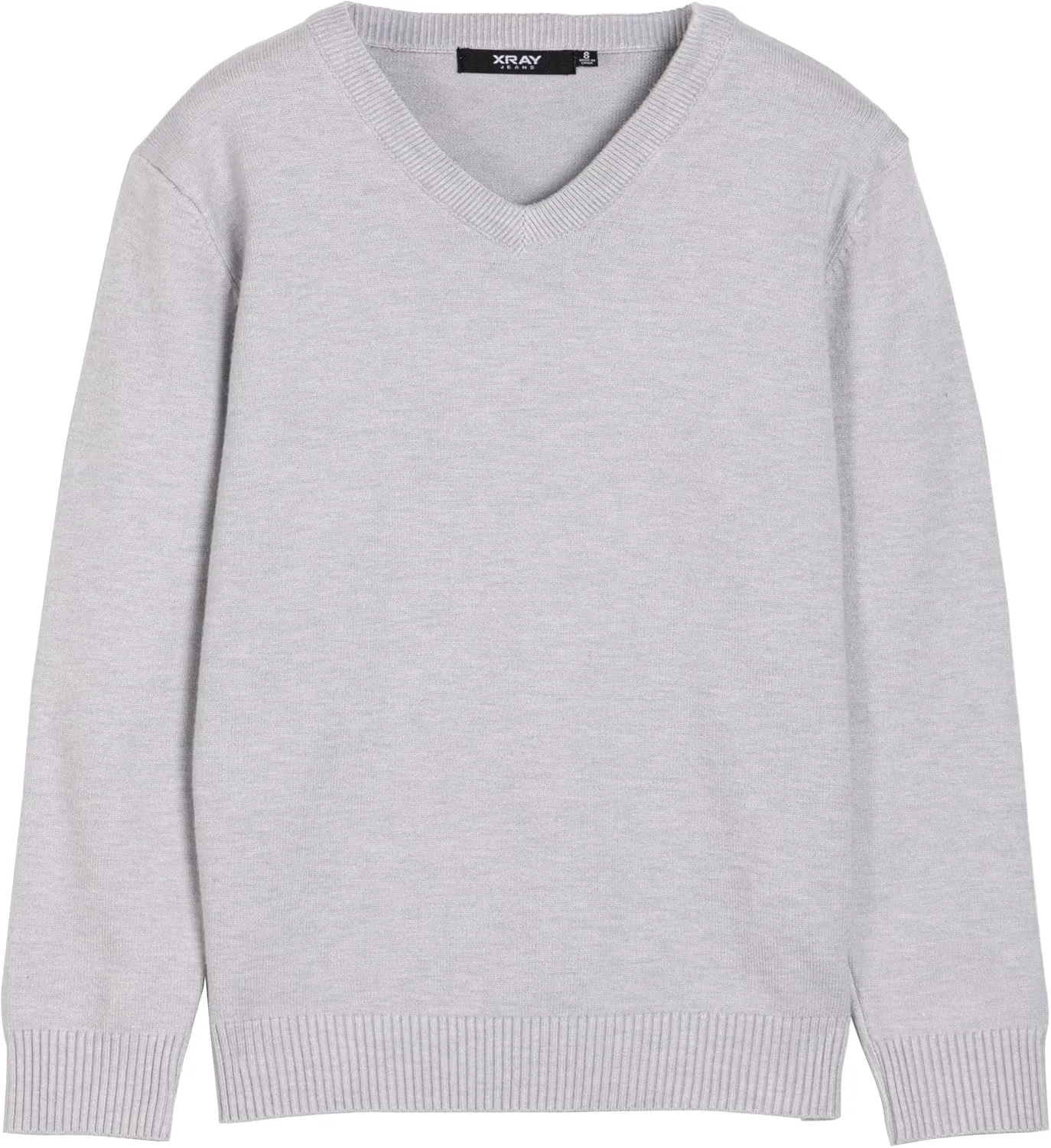 X RAY Boys School Uniform Sweater V-Neck (XS - XXL), Big Boys' & Little Kids Youth Long Sleeve V Neck Pullover Sweater