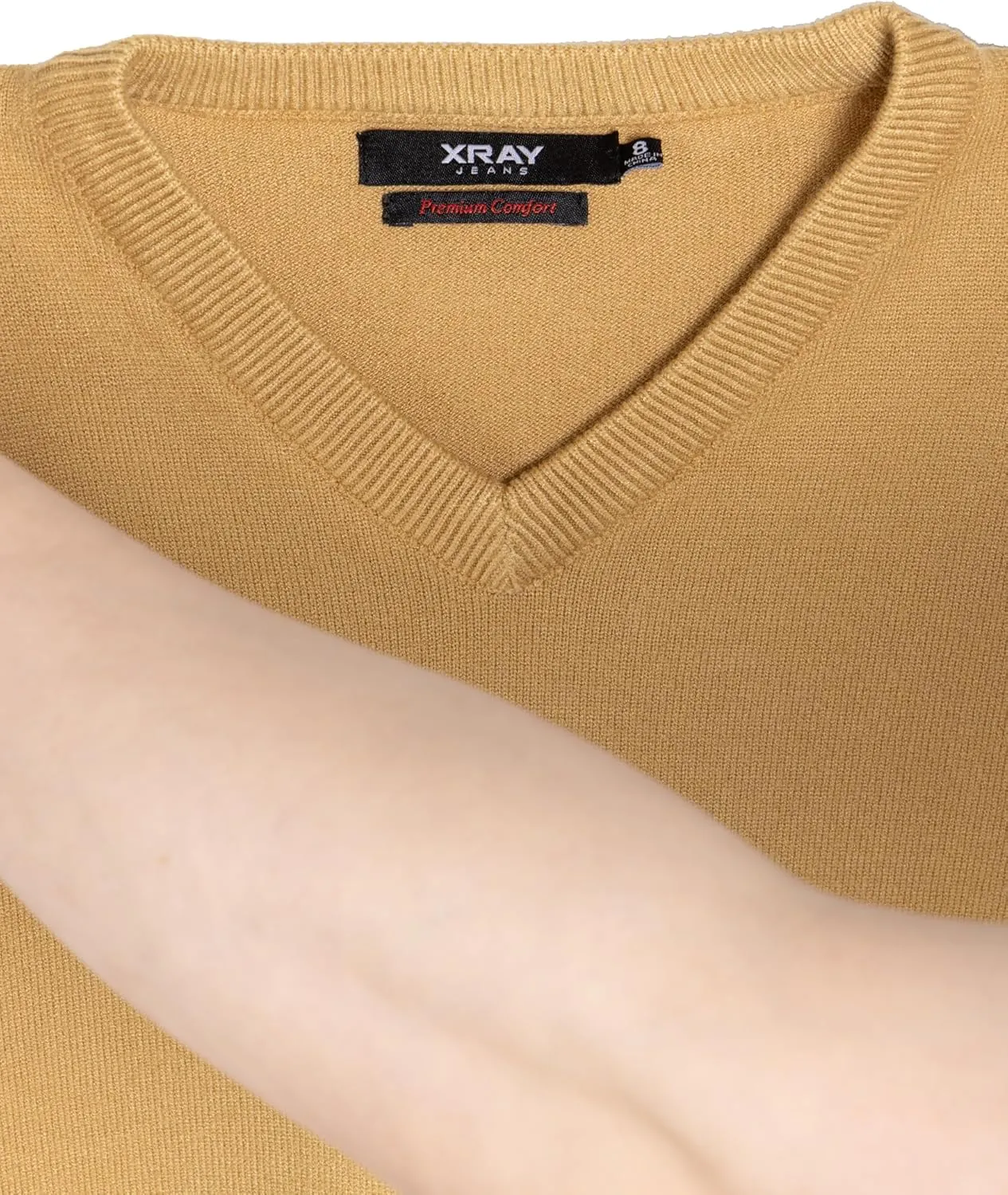 X RAY Boys School Uniform Sweater V-Neck (XS - XXL), Big Boys' & Little Kids Youth Long Sleeve V Neck Pullover Sweater