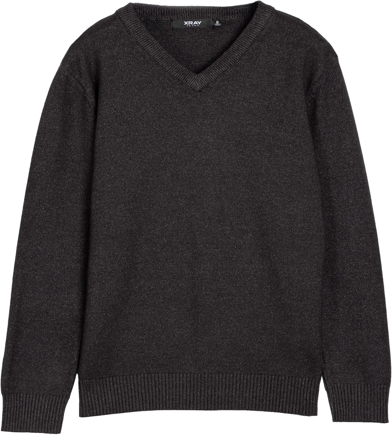 X RAY Boys School Uniform Sweater V-Neck (XS - XXL), Big Boys' & Little Kids Youth Long Sleeve V Neck Pullover Sweater