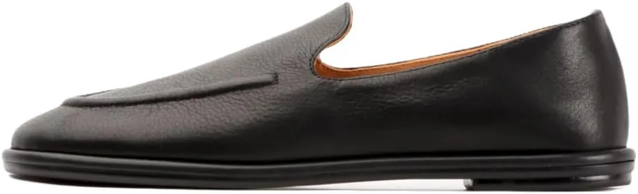 XOBZJH Leather Penny Loafers for Womens Dress Shoes 2024 with Casual Slip on Walk Moccasin Round Toe Designer Flat Comfortable Office Shoes