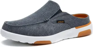 XPACS Men's Orthopedic Comfy Slippers, Stylish Arch Support Casual Shoes for Plantar Fasciitis Recovery, Non Slip Canvas Shoes for Heel and Foot Pain Relief