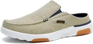 XPACS Men's Orthopedic Comfy Slippers, Stylish Arch Support Casual Shoes for Plantar Fasciitis Recovery, Non Slip Canvas Shoes for Heel and Foot Pain Relief