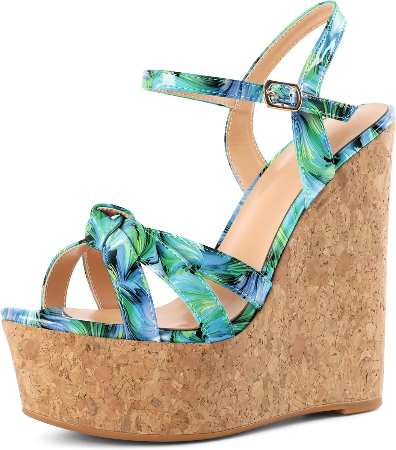 YODEKS Women's Platform Wedges|High Heel Wedge Sandals|Ankle Strap Open Toe Platform Heels