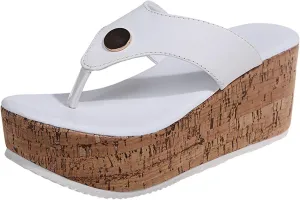 ZBYY Women Wedge Sandals Platform Slip on Cork Wedge Mules Platform Slide Sandals Summer Flip Flop Gladiator Sandals